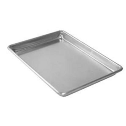CURTA 6 Pack Aluminum Sheet Pan, NSF Listed 1/4 Quarter Size 13 x 10 inch  Commercial Bakery Cake Bun Pan, Baking Tray